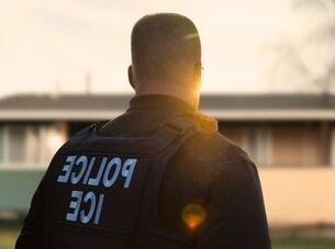 ice agent at house